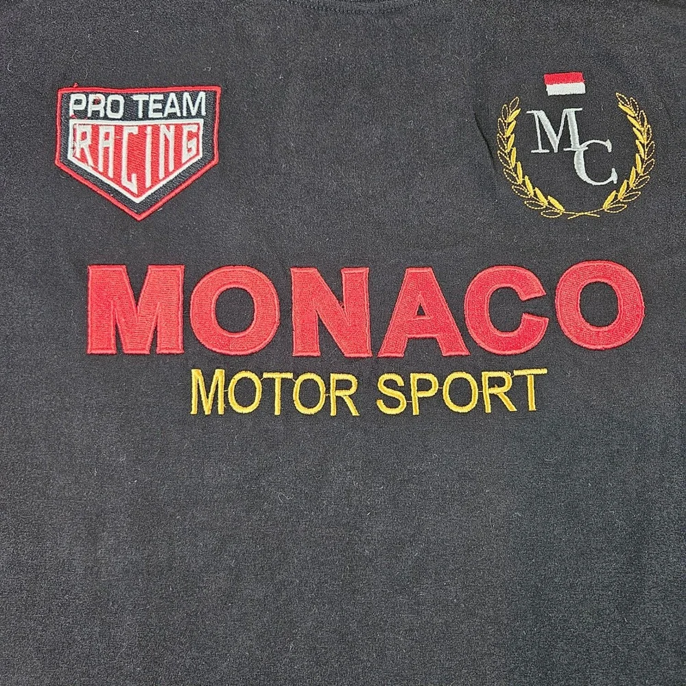 Souvenirs Shop Monaco T-Shirt Mens XXL Black Racing Motor Sport‎ F1 Embroidered